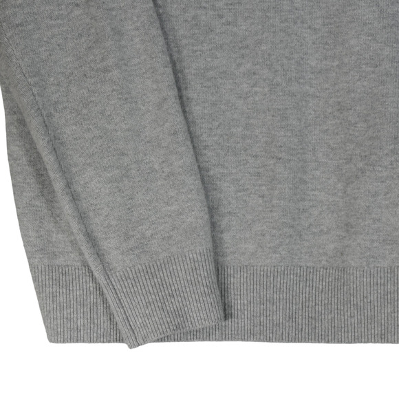 Calvin Klein Wool Cashmere Gray Sweater Men Large Long Sleeve Mock Neck Logo - Picture 4 of 9